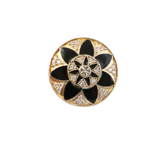 Shams Noir Crystal Sherwani Button Set