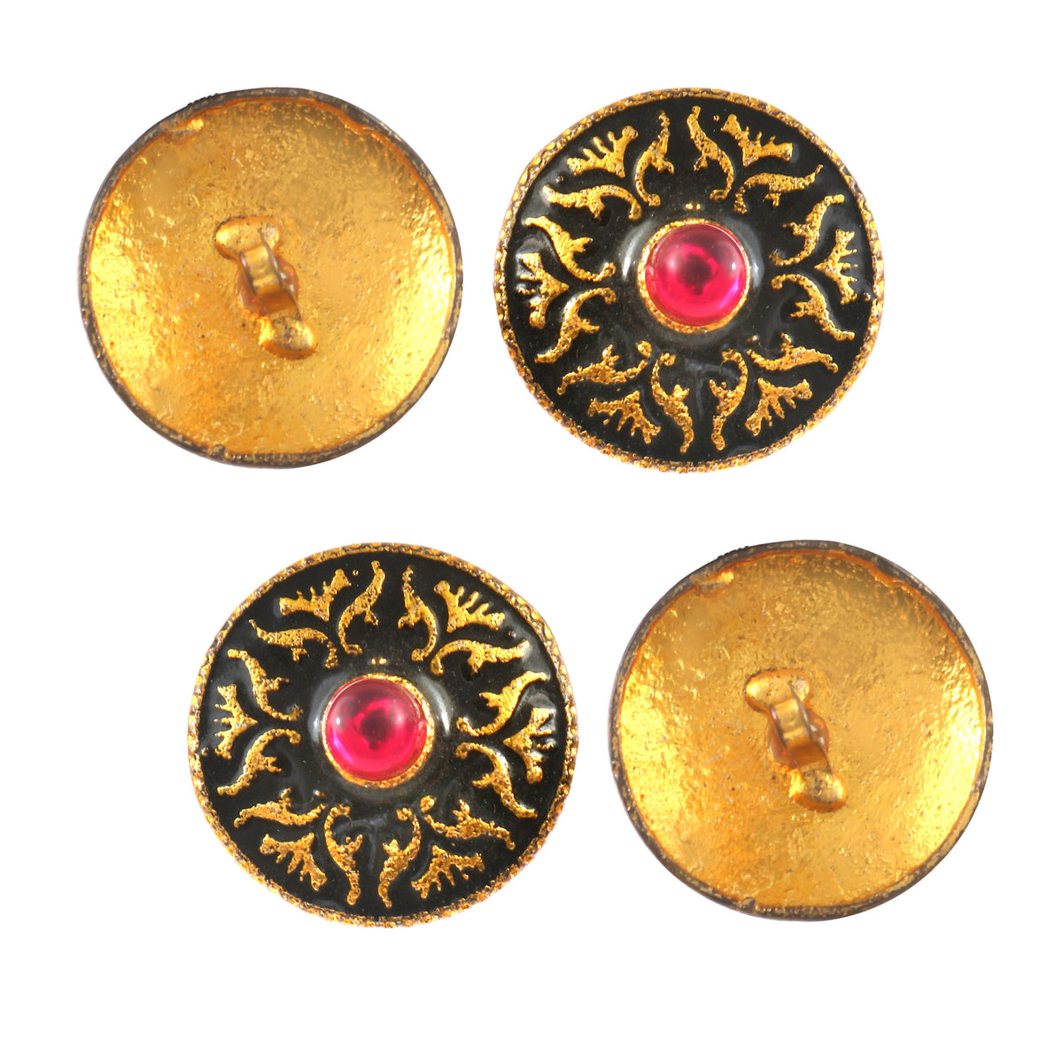 Shams Noir Crystal Sherwani Button Set